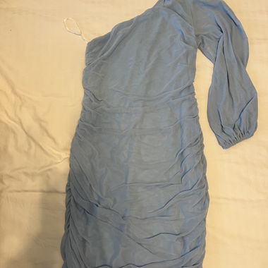 Blue dress long sleeves