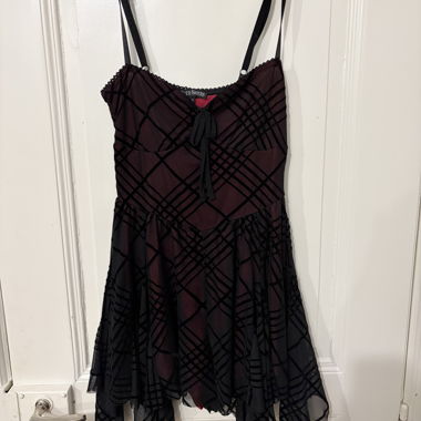 Seven Sisters Black and Red Playsuit