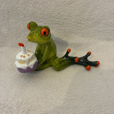Figura di rana con cupcake
