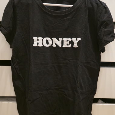 Schwarzes HONEY T-Shirt XL