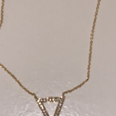 Neu Damen Halskette mit Steinchen