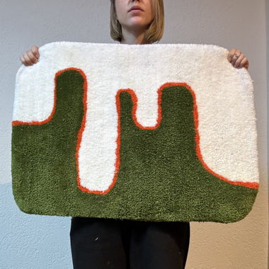 selbst getufteter Teppich