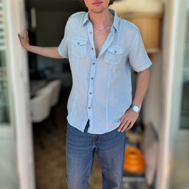 Linen button-up shirt 