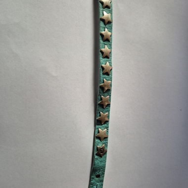 Bracciale in pelle con stelle