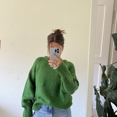 Pull tricot vert XS