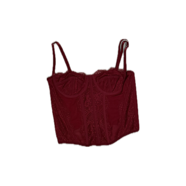 Haut à corset rouge
