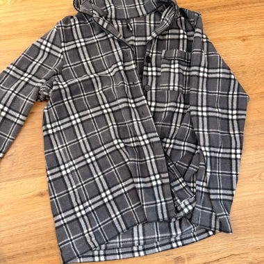 Haut pour le sommeil Chicorée - Chemise en polaire à carreaux