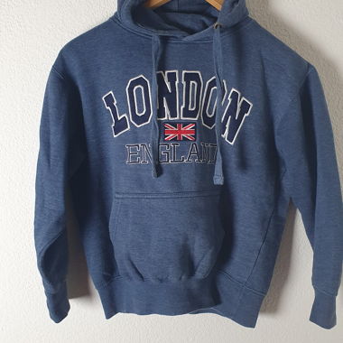 Hoodie London bleu