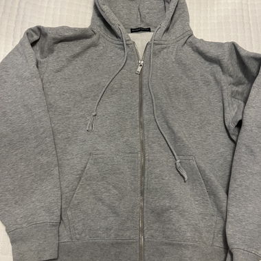 Brandy Melville felpa con zip grigia