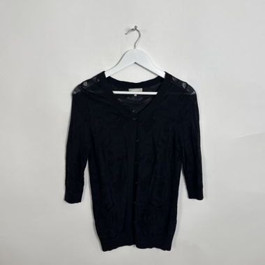 Cardigan in maglia nera