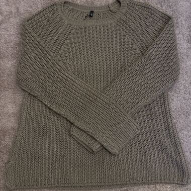 Maglione Grossa Maglia Kaki