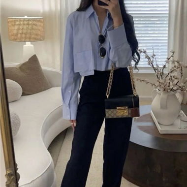 Dunkelblaue Zara-Hose Grösse XS