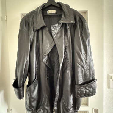 Manteau en cuir vintage 