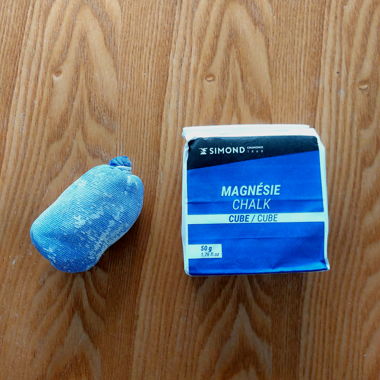Chalkball e cubo di magnesio non aperti