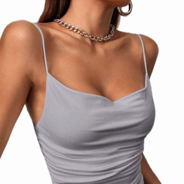 Grey Cami Crop Top