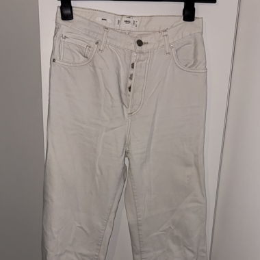Pantalon en denim blanc de Mango