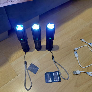 3-piece set black torch