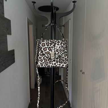 Leopard Print Umhängetasche