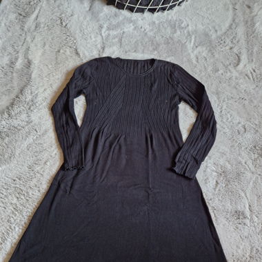 Kleid Schwarz Knielang