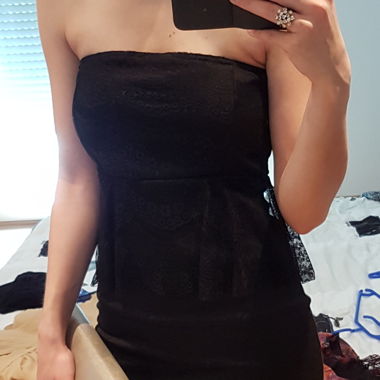 Kleid mit spitzentop