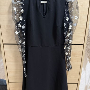 Black dress with glitter