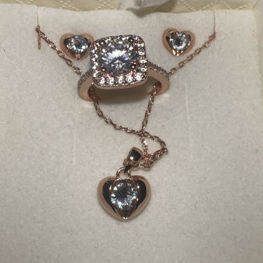 Rose Gold Jewelry Set