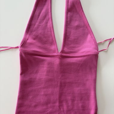 Pinkes Neckholder-Top