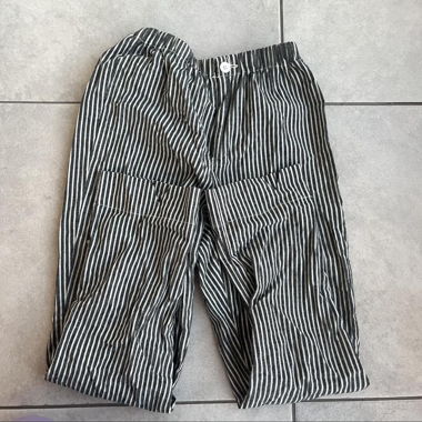 Striped casual ankle pants