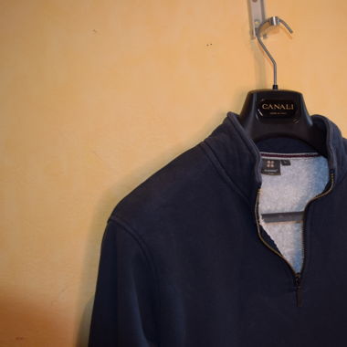Blue Pullover with Fleece Lining