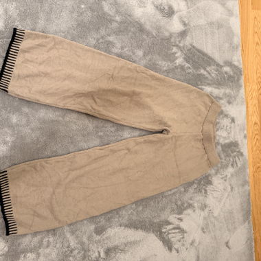 Pantalon en maille beige