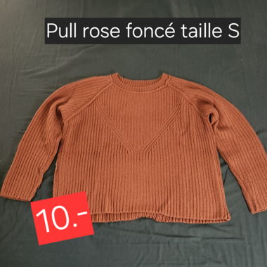 Pull rose pâle 