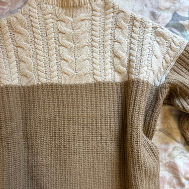 Pull en maille à câble Sandro