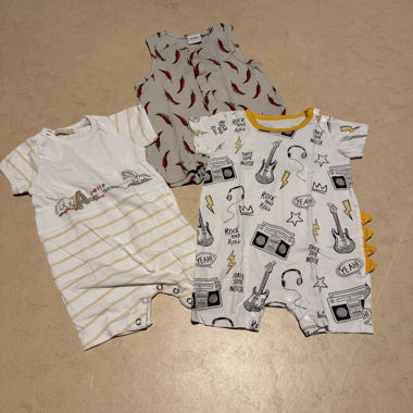 Confezione da 3 salopette 9 mesi