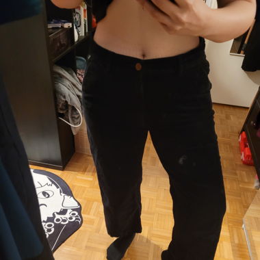 Vintage black corduroy jeans