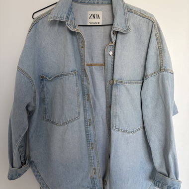 ZARA Jeanshemd hellblau XS