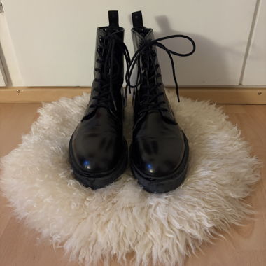 Bottes à lacets en cuir noir Levi’s, taille 40