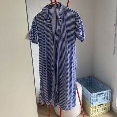 Striped Shirt Dress