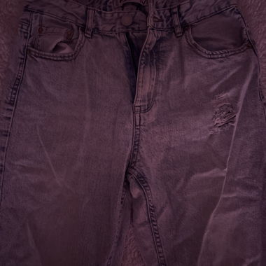 Jeans déchirés taille haute