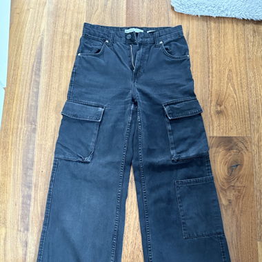 Black Bershka Cargo jeans