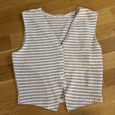 Striped Sleeveless Vest