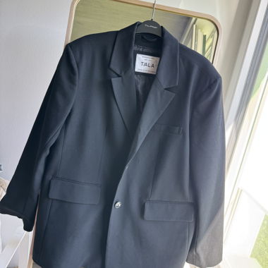 Blazer oversize nero