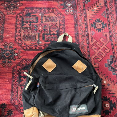 Vintage EASTPAK BACKPACK BLACK MADE IN USA
