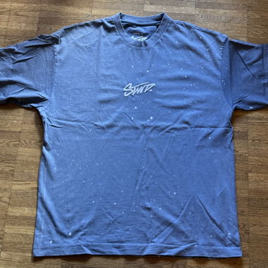 Pull & Bear STWD blaues gepunktetes T-Shirt