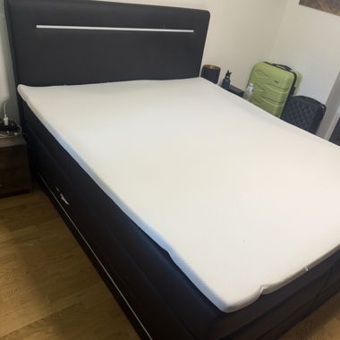 Boxspringbett 1 mit LED-Beleuchtung und Stauraum