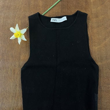 Schwarzes Top von Zara
