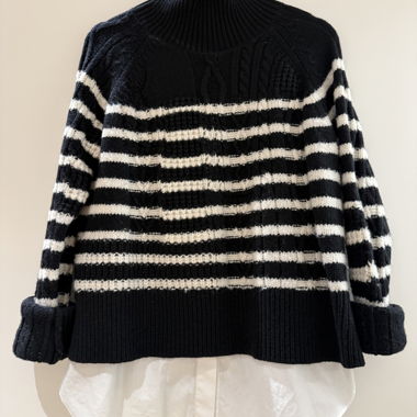 Allsaints wool jumper with shirt, size M