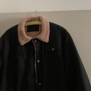 Veste mi temps, noir,longue taille 54