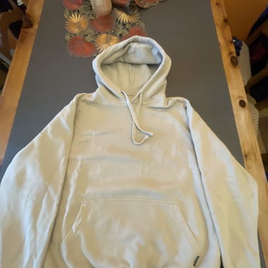 Beige hooded sweatshirt
