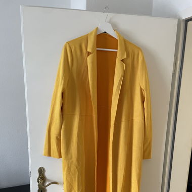 Zitronengelber Frühlingsmantel (Zara)