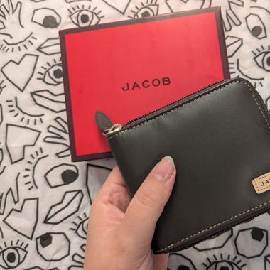 Thai JACOB brown leather Portemonnaie/Wallet 